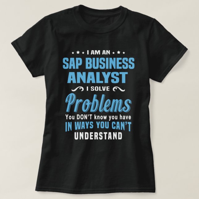 SAP Business Analyst T-Shirt (Design vorne)