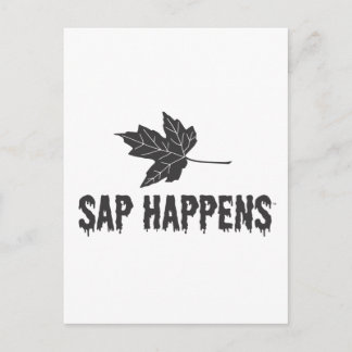 Sap Happens Postkarte