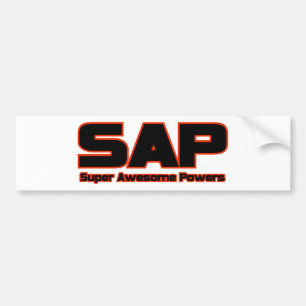 SAP - Super fantastische Power Autoaufkleber