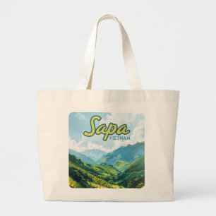 Sapa Vietnam Asien Reisen Jumbo Stoffbeutel