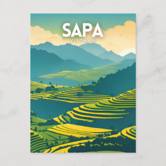 Sapa Vietnam Illustrationspaket Postkarte