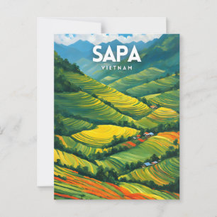 Sapa Vietnam Postkarte