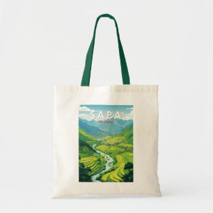 Sapa Vietnam Reise Kunst Vintage Tragetasche