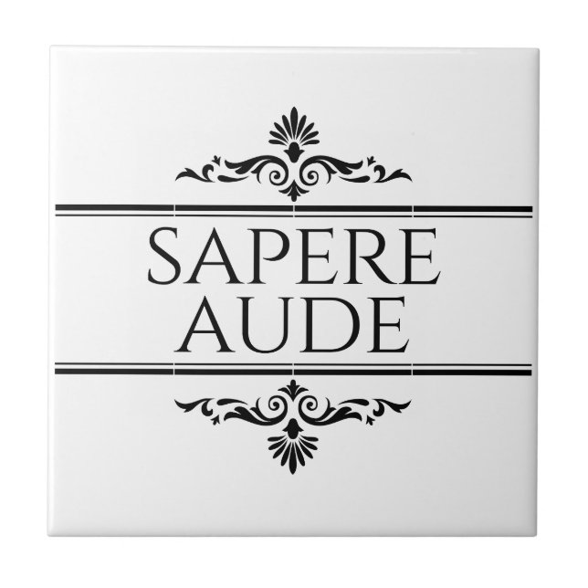 Sapere Aude Fliese (Vorderseite)