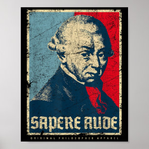 Sapere Aude Immanuel Kant Transzendentale Philosop Poster