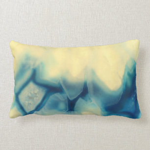 Saphir-blaue Sahneachat Geode Kristall-Muster Lendenkissen