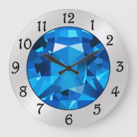 Saphir große Uhr