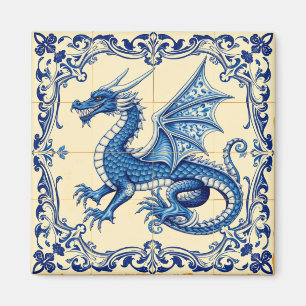 Saphir-Himmelsdrache-Magnet Magnet