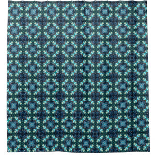 Saphir-Laternen-Mosaik Duschvorhang