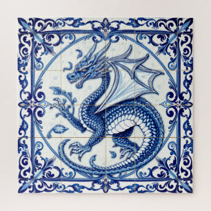 Saphir-Mond-Drache-Puzzle