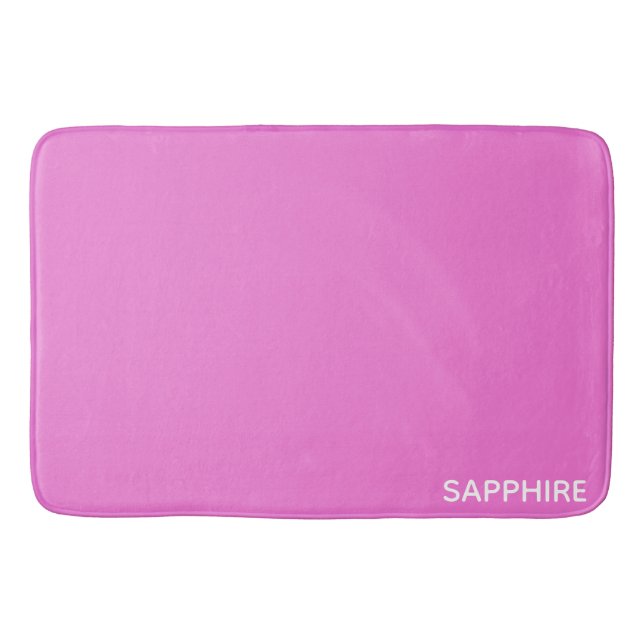 Saphir pink farbname badematte (Vorderseite)