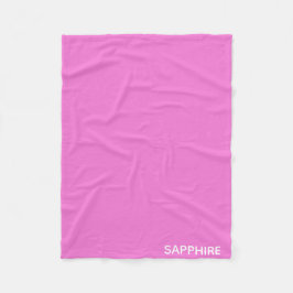 Saphir pink farbname fleecedecke