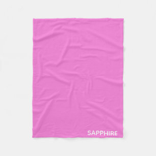 Saphir pink farbname fleecedecke