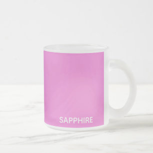 Saphir pink farbname mattglastasse