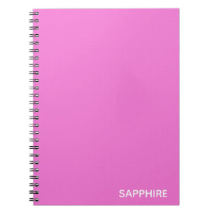 Saphir pink farbname notizblock