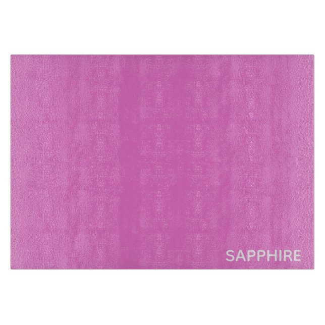 Saphir pink farbname schneidebrett (Vorderseite)