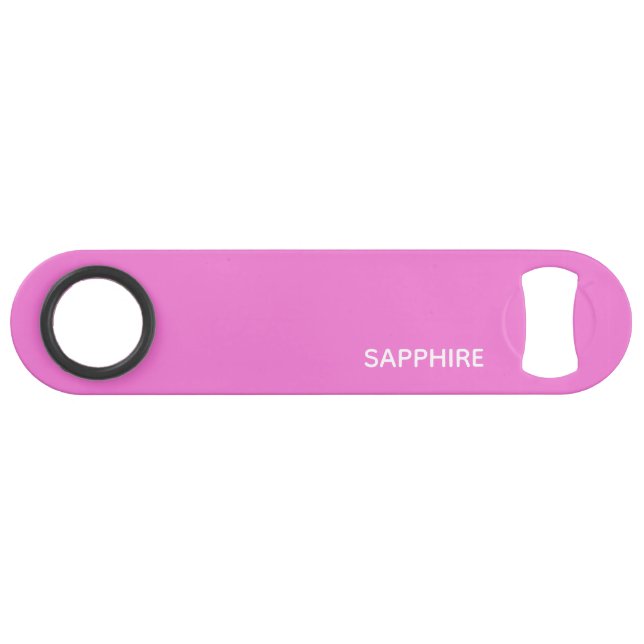 Saphir pink farbname speed flaschenöffner (Vorderseite (Horizontal))