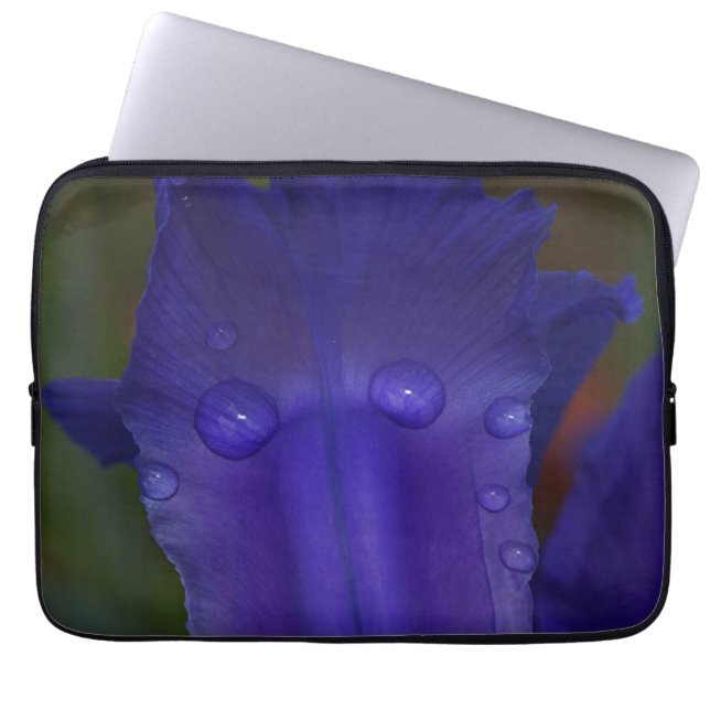 Saphir Ruhe  Laptopschutzhülle (Vorderseite)