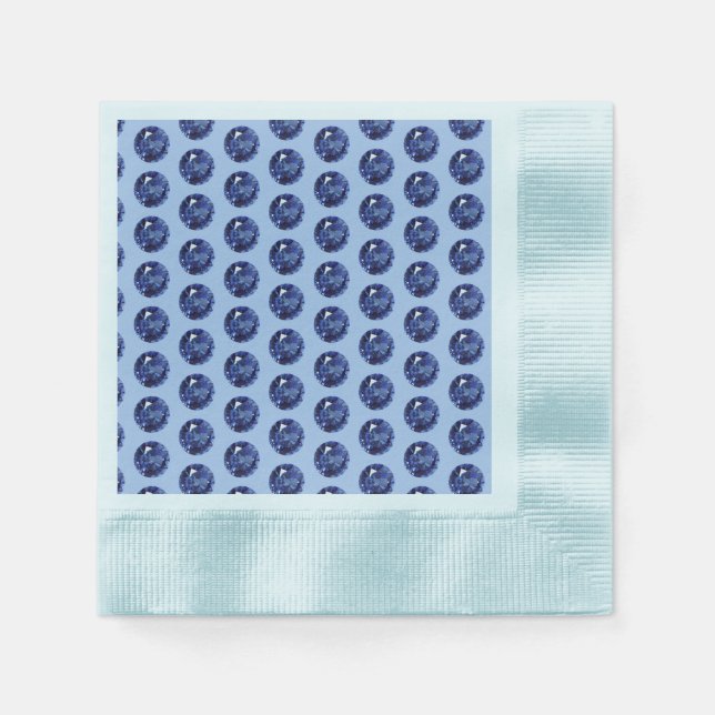 Saphir zum 65. Jahrestag Serviette (Vorderseite)