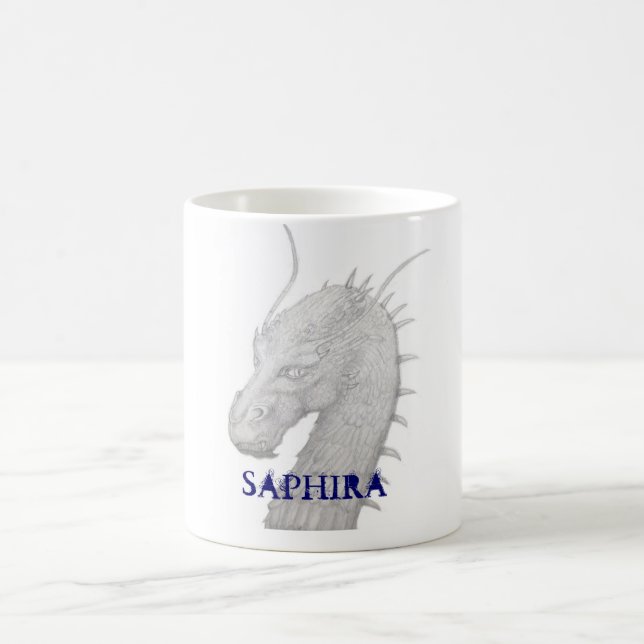 Saphira der blaue Drache Kaffeetasse (Mittel)