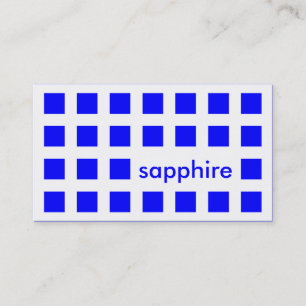 Saphirblau (Modquadrate) Visitenkarte