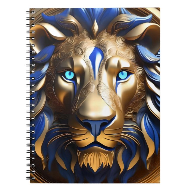 Saphirblauer und goldener Löwe, Notizblock (Vorderseite)