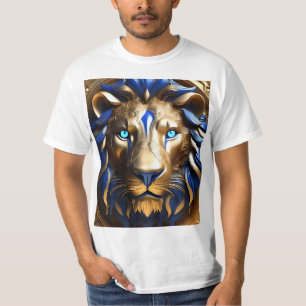 Saphirblauer und goldener Löwe, T-Shirt