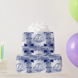 Saphire 45. Wedding Anniversary Wrapper Geschenkpapier