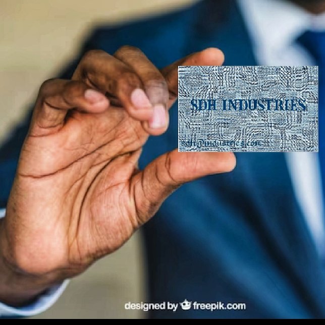 Saphire Leaf Business Card Visitenkarte (Von Creator hochgeladen)