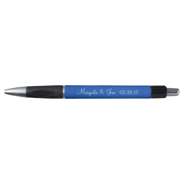 Saphire Personalisierte Gastgeschenke Hochzeiten Kugelschreiber (Vorderseite)