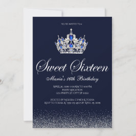 Saphire Sweet 16 Einladungen zum Geburtstag