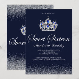 Saphire Sweet 16 Einladungen zum Geburtstag