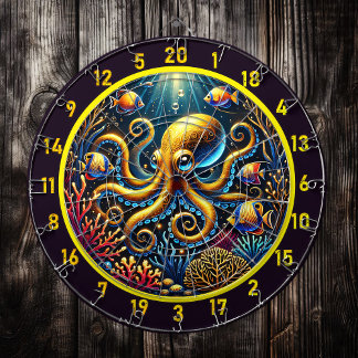 Saphire Tentacle Octopus Dartboard Dartscheibe