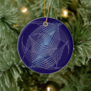 Saphire-Threads Keramik Ornament