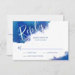 Saphire Tide Wedding RSVP Response Card