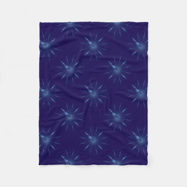 Saphirminute Fleecedecke (Vorderseite)