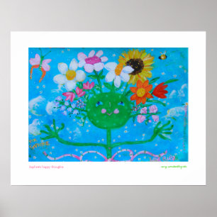 Saphirs fröhliche Gedanken Poster