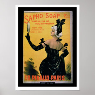 'Sapho Seife - gibt einen klaren und gesunden Poster