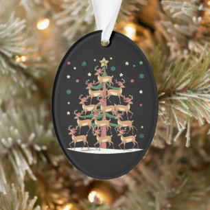 Sapin de Noël Cerf Drôle de Vacances Mignon Renne 