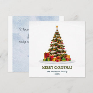 Sapin de Noël festif, Carte de Noël