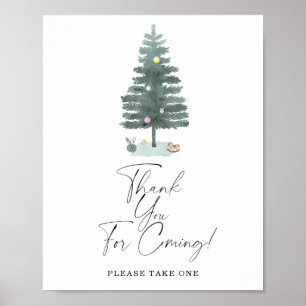 Sapin de Noël - Merci d'être venu Affiche