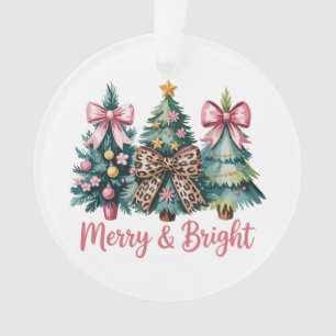 Sapin de Noël Merry And Bright Arc en Léopard Rose