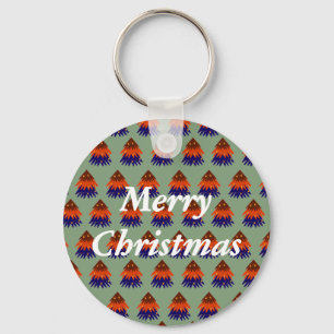 Sapin de Noël multicolore - Porte-clés
