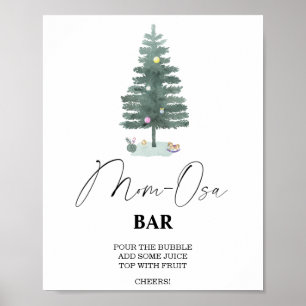 Sapin de Noël - Poster Mon-osa bar