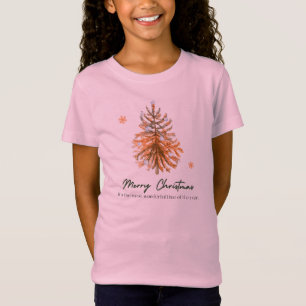 Sapin de Noël Rose T-shirt pour jeunes