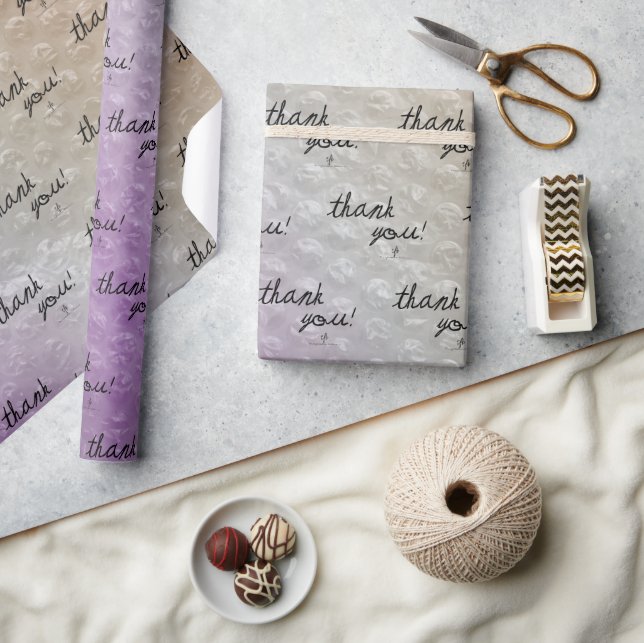 Sapin Sapin Bubble Wrap Reseller Vielen Dank Geschenkpapier (Kunsthandwerk)