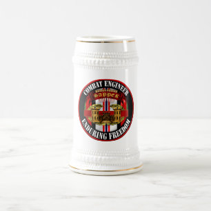 Sapper-Kampf-Ingenieur-Abzeichen OEF Afghanistan Bierglas