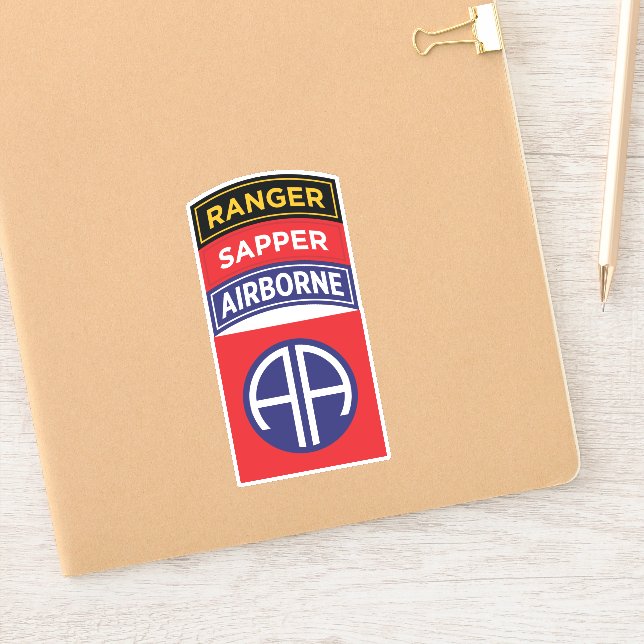 Sapper Ranger für das Abzeichen Im Flugzeug Abteil Aufkleber (Notizbuch)
