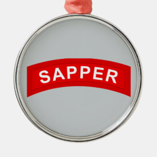 SAPPER Vorsprung Silbernes Ornament