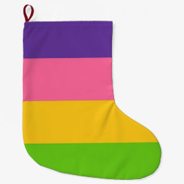 Sapphic Flag (lesbische Liebe) (LGBT) Großer Weihnachtsstrumpf